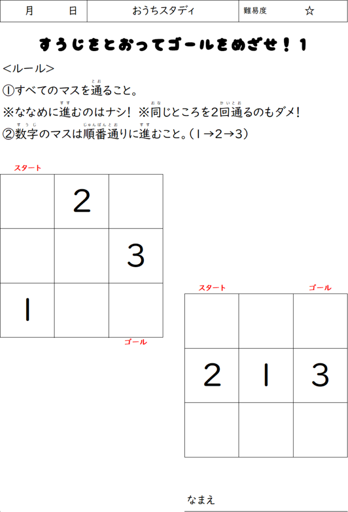 ３×３　スタディ①