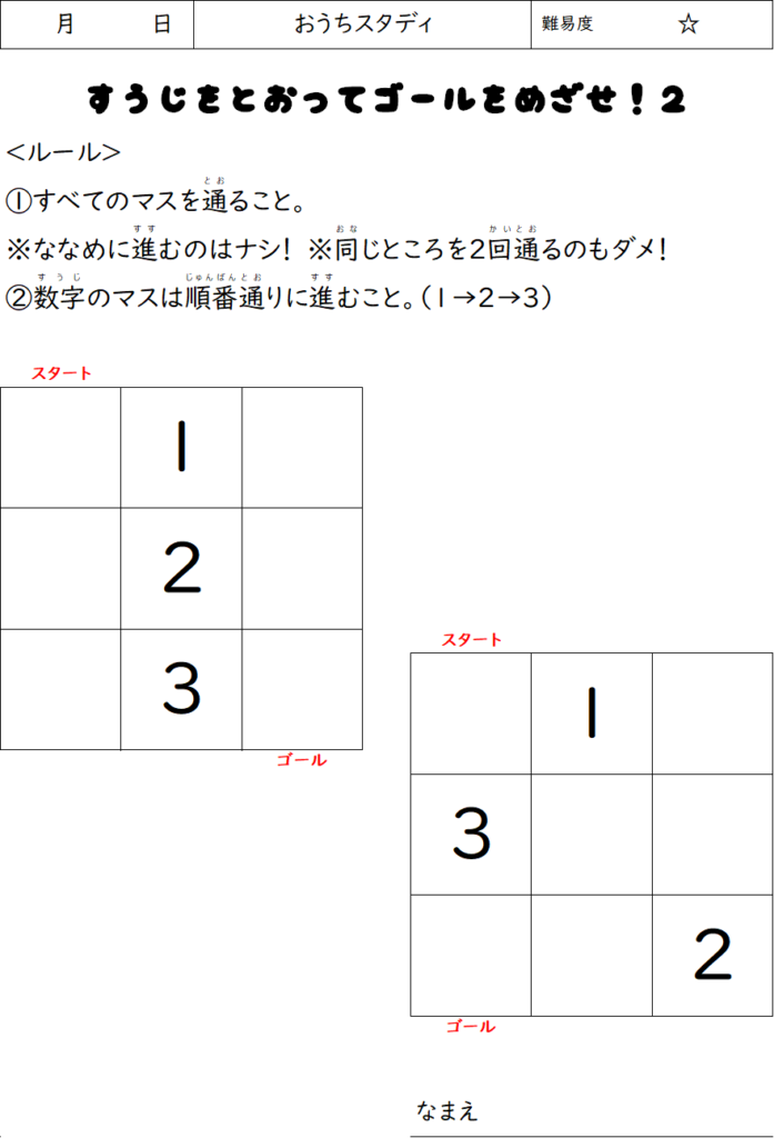 ３×３　スタディ②